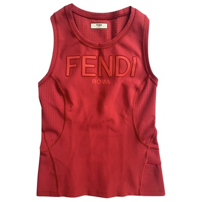 Pre-owned Fendi Vest In Red