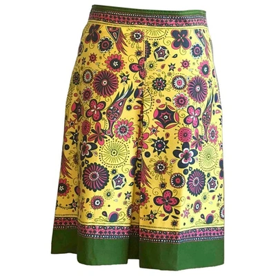 Pre-owned Malo Skirt In Yellow