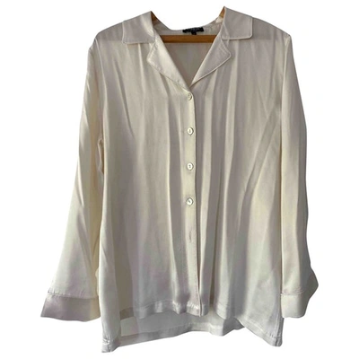 Pre-owned Harrods Ecru Silk  Top