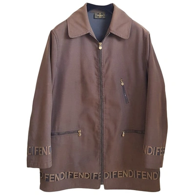 Pre-owned Fendi Jacket In Brown