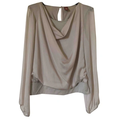 Pre-owned Dondup Silk Blouse In Beige
