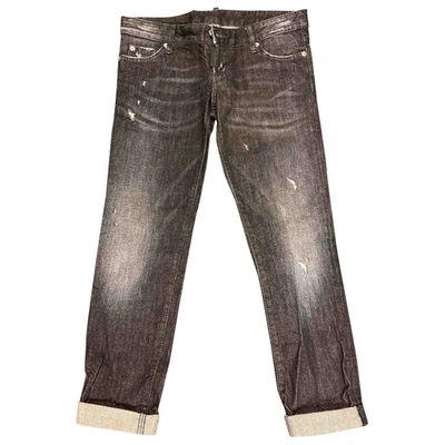 Pre-owned Dsquared2 Straight Jeans In Black