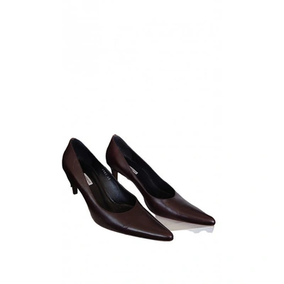 Pre-owned Cacharel Leather Heels In Brown