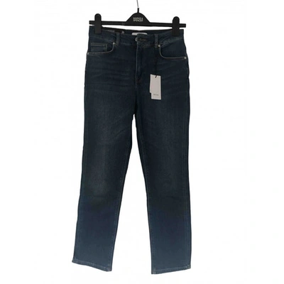 Pre-owned Reiss Straight Jeans In Blue