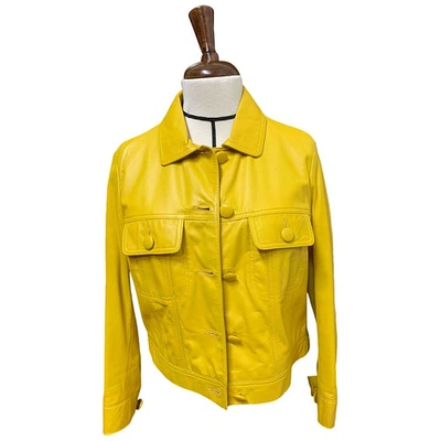 Pre-owned See By Chloé Yellow Leather Jacket