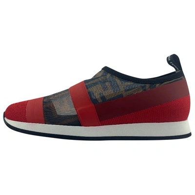 Pre-owned Fendi Trainers In Red