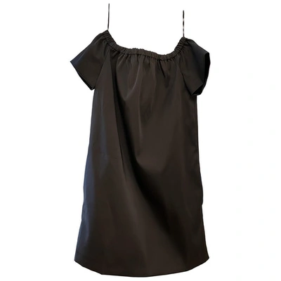 Pre-owned Maje Mini Dress In Black