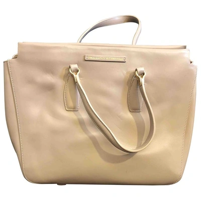 Pre-owned Ermanno Scervino Leather Handbag In Beige