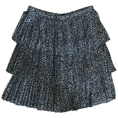 Pre-owned Michael Kors Blue Polyester Skirts