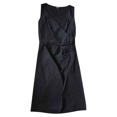 Pre-owned Dkny Black Cotton - Elasthane Dress