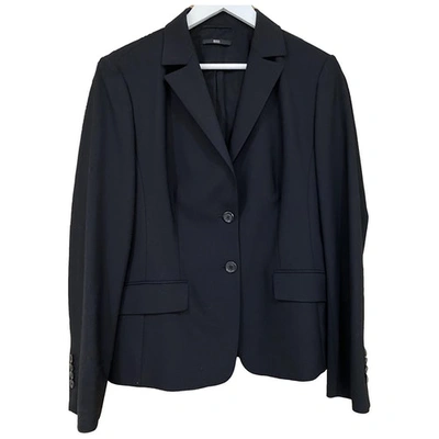 Pre-owned Hugo Boss Wool Blazer In Black