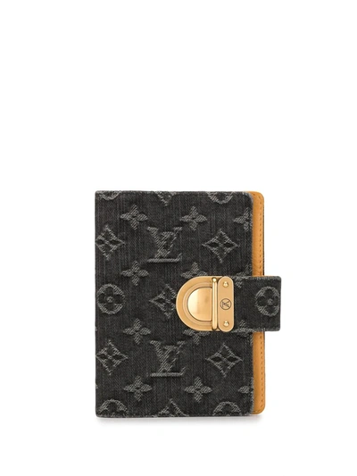 Pre-owned Louis Vuitton 2007  Monogram Pm Notebook Cover In Black