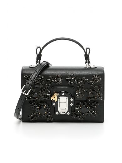 Dolce & Gabbana Lucia Bag With Crystals In Nero|nero | ModeSens