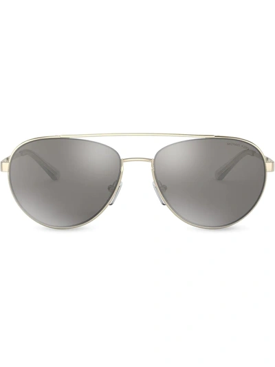 Michael Kors Aventura Sunglasses In Silver Mirror