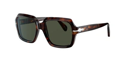 Persol Unisex Sunglasses Po0581s In Green