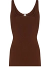 Totême Brown Urda Tank Top