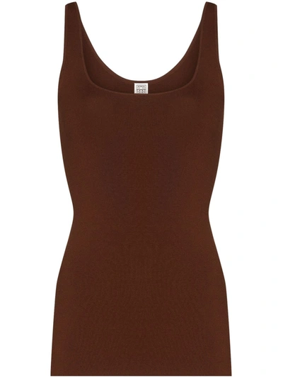 Totême Brown Urda Tank Top