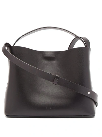 Aesther Ekme Mini Sac Black Leather Cross-body Bag