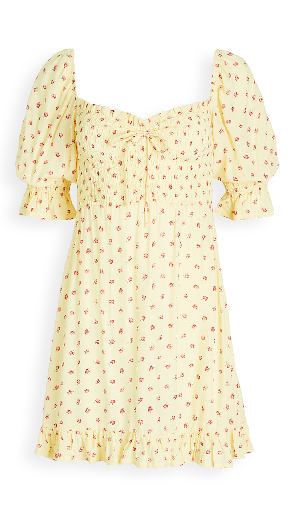 sage mini dress santa maria floral print