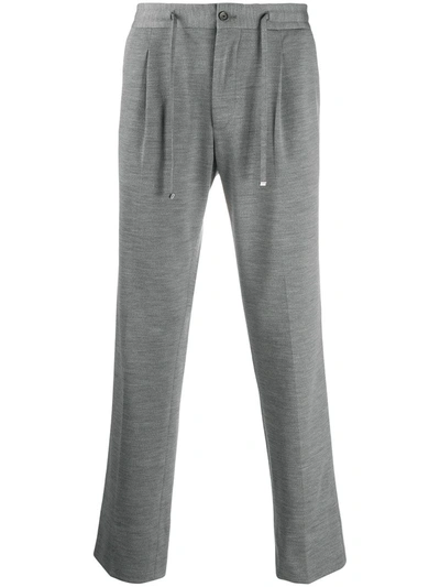 Corneliani Drawstring Jersey Trousers In Grey