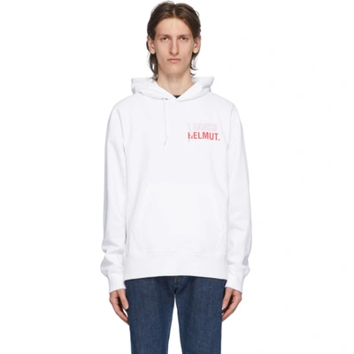 Helmut Lang Standard Hoodie Sweatshirt In White Cotton