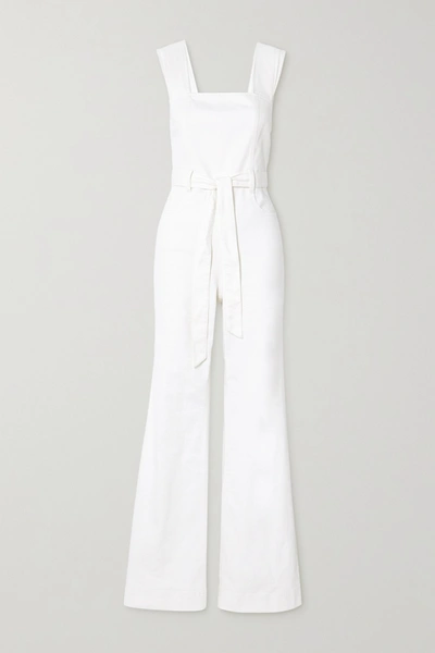 Alice And Olivia Alice + Olivia Gorgeous Pleated Strap Jumpsuit In White
