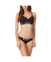 Dkny Cozy Boyfriend Underwire Bra Top Dk4521 In Black