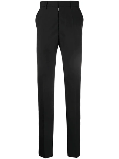 Maison Margiela Tailored Straight-leg Trousers In Black