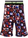 Frankie Morello Photographic-print Track Shorts In Red