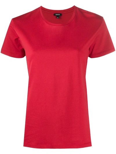 Aspesi Short Sleeved T-shirt In Red