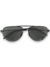 Saint Laurent Classic Aviator Sunglasses In Black