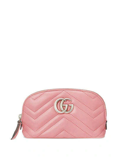 Gucci Women's Gg Marmont Large Cosmetic Case In Pink