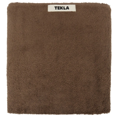 Tekla Brown Bath Sheet Towel In Kodiak Brow