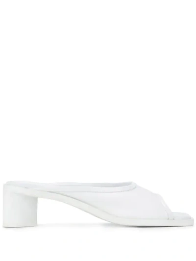 Acne Studios Bessy Flats In White Leather