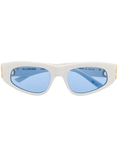 Balenciaga Cat-eye Frame Tinted Sunglasses In White