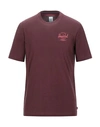 Herschel Supply Co T-shirt In Maroon