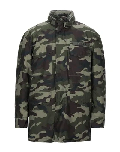 Obey Jacket In Military Green