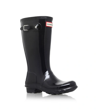 Hunter Gloss Original Kids Classic Rain Boots - Little Kid, Big Kid In Nero