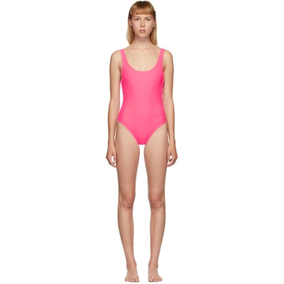 Solid & Striped Pink 'the Anne-marie' Swimsuit In 1343 Malibu