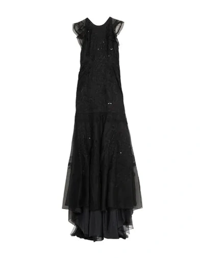 J Mendel Long Dresses In Black