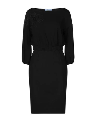 Blumarine Short Dress In Black
