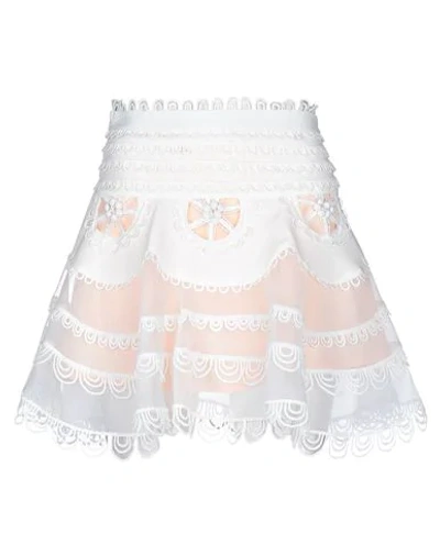 Amuse Mini Skirts In White