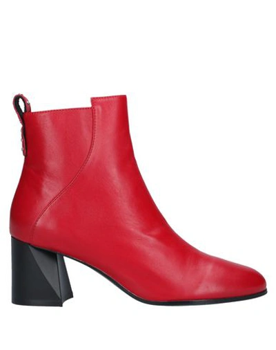 Bruno Premi Ankle Boots In Red