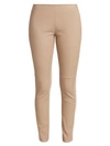 Akris Punto Women's Fancy Leather Pants In Sand