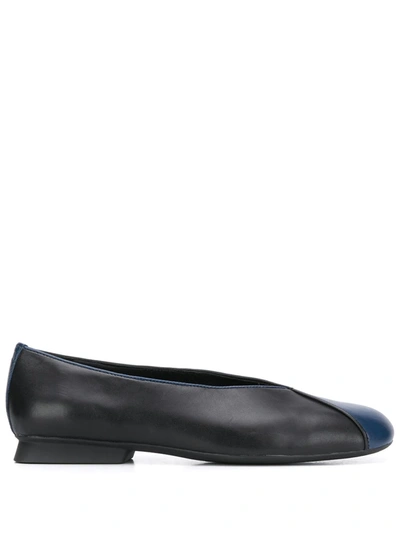 Camper Tws Two-tone Ballerina Shoes In Black