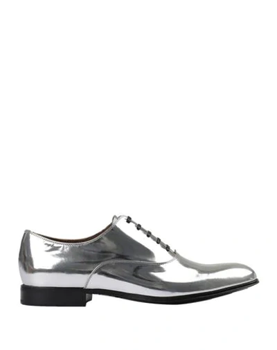 Gianvito Rossi Laced Shoes In Silver