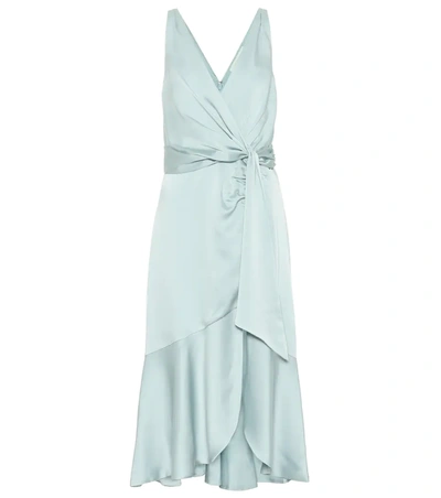 Simkhai Mia Fluid Satin Midi Dress In Seafoam | ModeSens