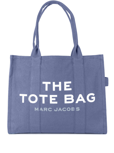 Marc Jacobs The Traveler Canvas Shopping Bag In Blue