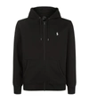 Polo Ralph Lauren Big & Tall Player Logo Double Tech Full Zip Hoodie In Black