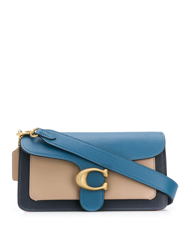 Coach Tabby 26 Colourblocked Leather Shoulder Bag In Blue ModeSens